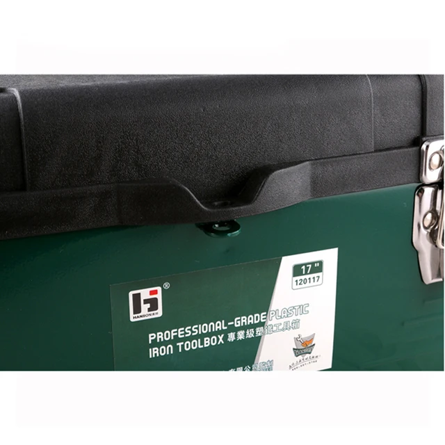 Portable Tool Box Heavy Duty Plastic Tool Box with Removable Tool Tray