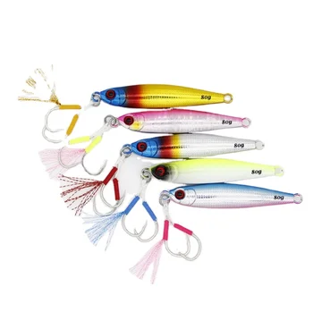 Saltwater Fishing Lure Metal Jig 40g 60g 80g Artificial Baits Glow Slow Jigging Lure Metal Slow Jigs – Metal Jig – view 2
