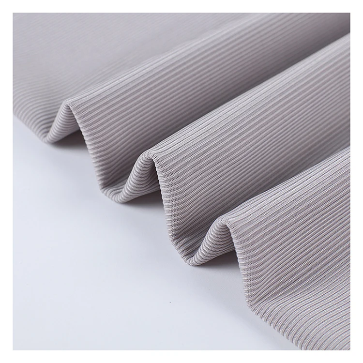 Rib Fabric Ottoman Grey