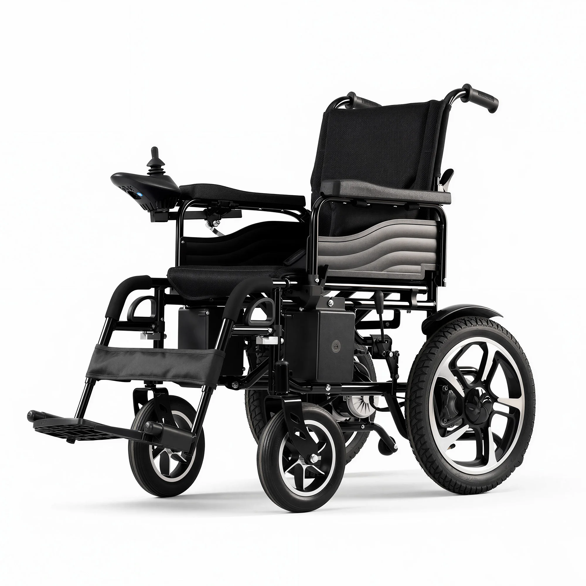 JJW-500151 Carbon Steel Folding Electric Wheelchair