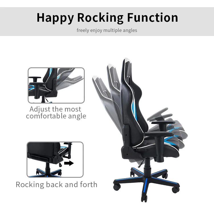 PC GAMER High Quality Ergonomic Office PU Leather Gaming Chair