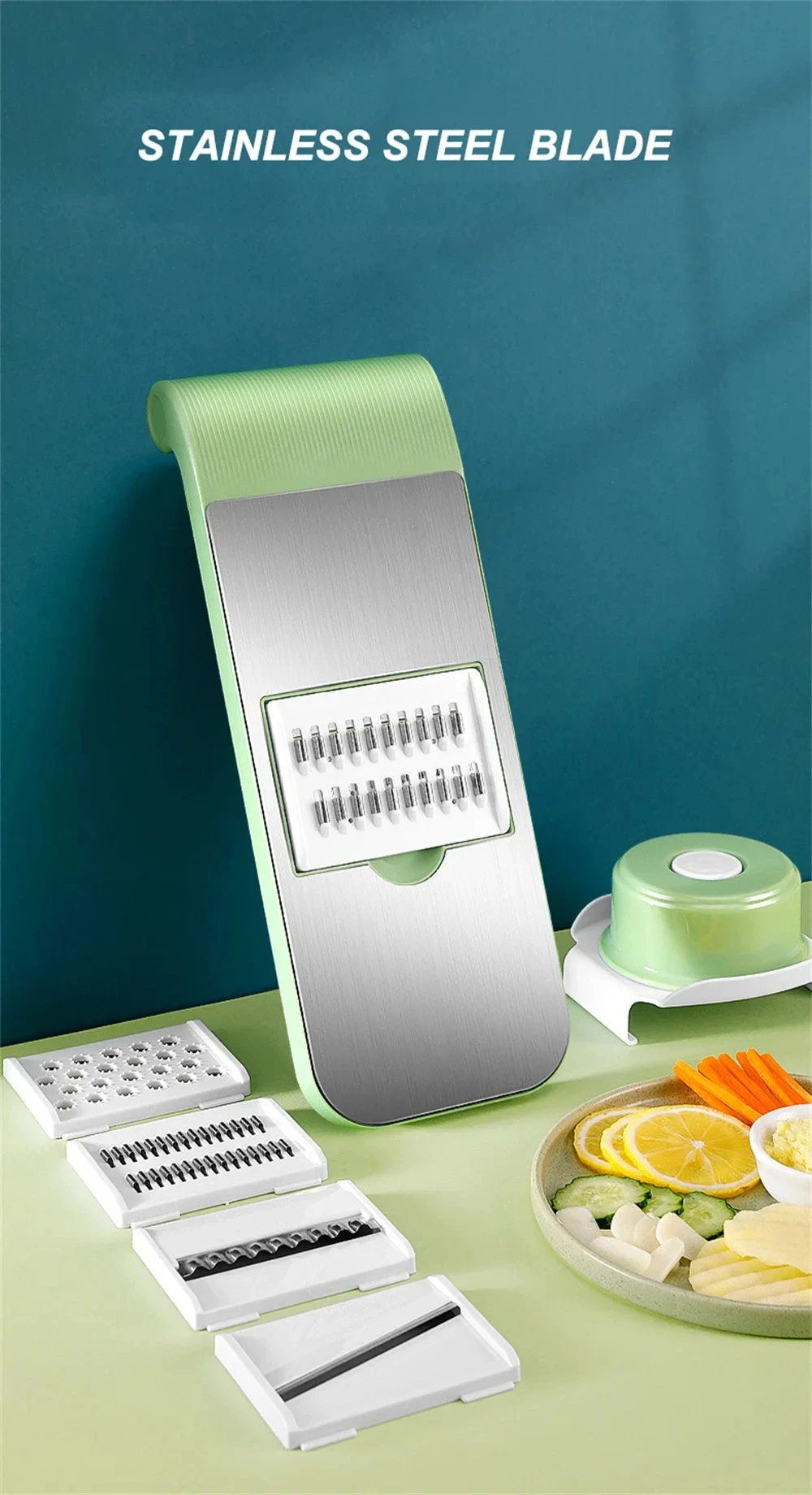 Multifunctional Stainless Steel Potato Peeler Food Slicer Mandoline Vegetable Cutter Grater Slicer Chopper