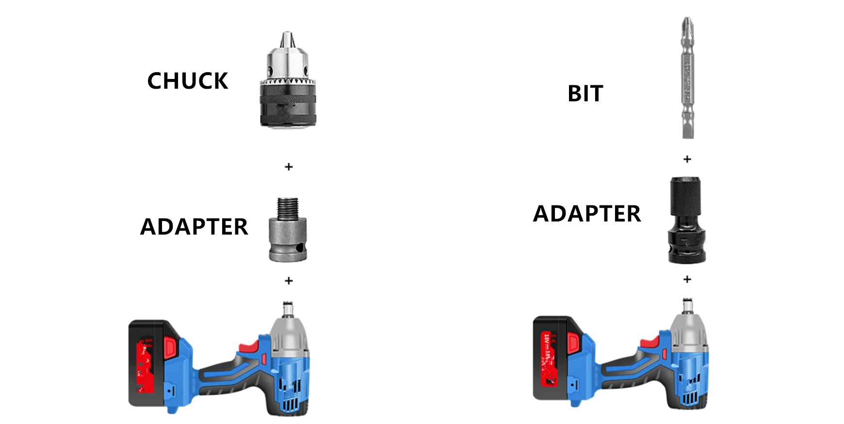 Impact Driver Adaptor 1/2 drive to 1/2x20UNF Drill Chuck factory