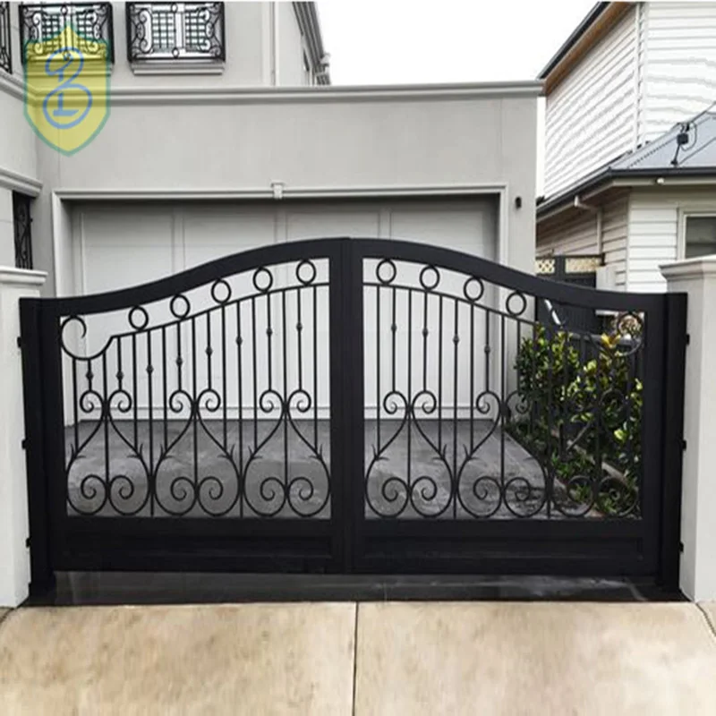 New Simple Design Iron Pipe Wrought Iron Gate
