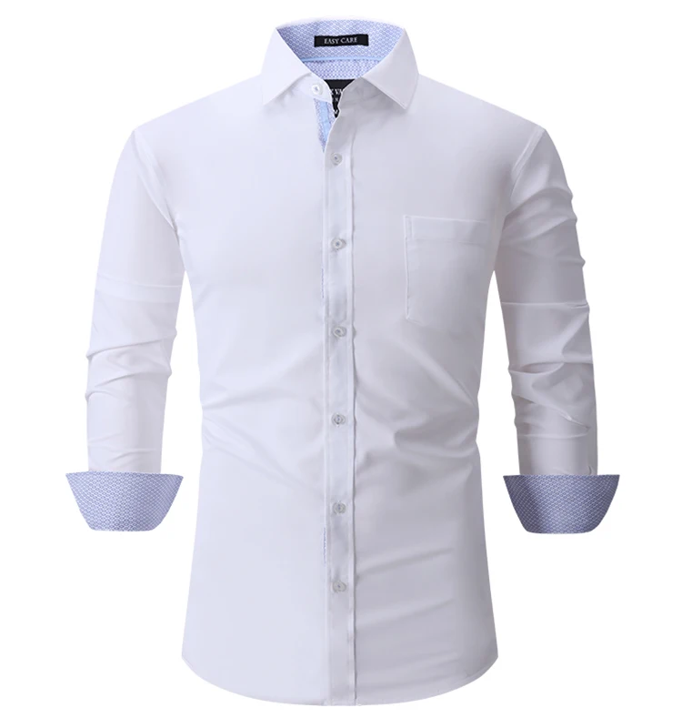 Oem/odm Camisas Hombre 2023 Popular Long Sleeve Bamboo Fiber Work Shirt ...