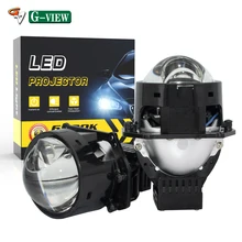 Gview G17 Auto Head Lamp Super Bright 130W Installation H7 Bi LED Projector Lens 3.0 Inch Headlight for LED Projector Headlight