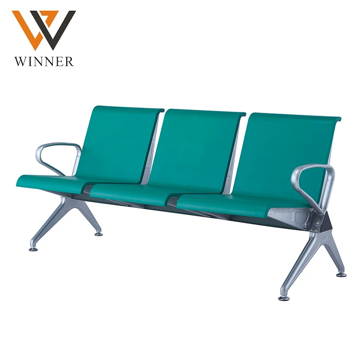 Modern Public 3 Seats Customer Salon Reception Waiting Area Furniture Chair for Hospital Salon