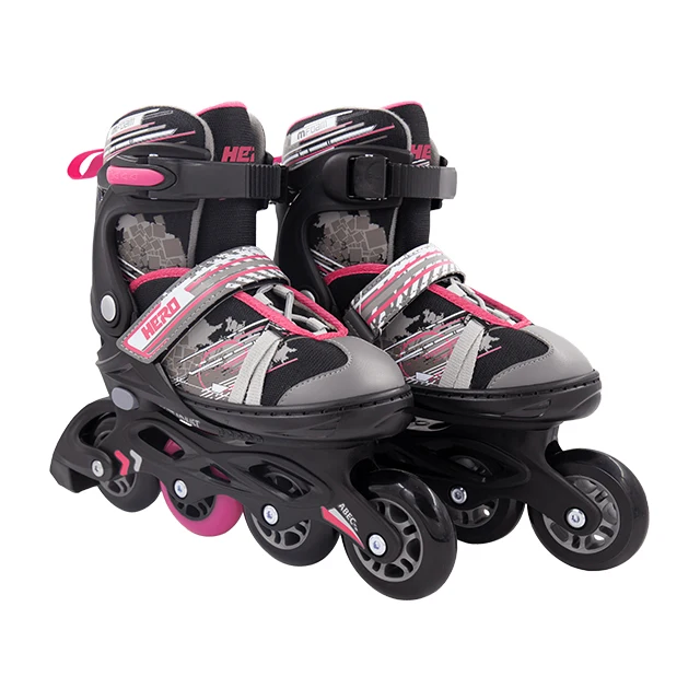 Top Sell OEM Kids Child Junior Teen Baby Inline Skate Shoes With Semisoft Lasting Toe Cap Adjustable Sizes Breathable Liner