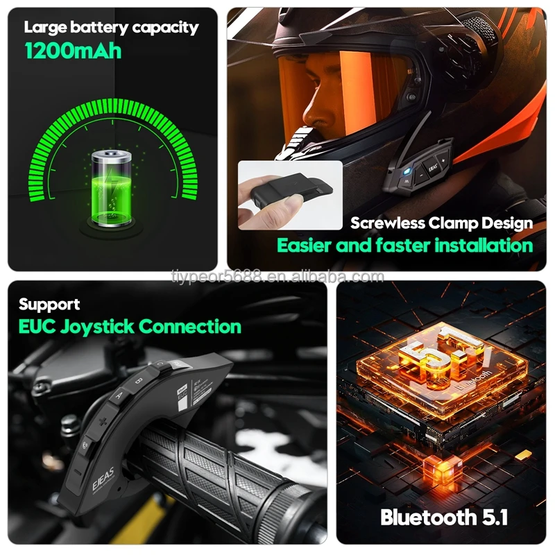 product tiypeor ejeas bluetooth 51 bluetooth motorcycle helmet mesh intercom helmet casco intercom technology mesh-4