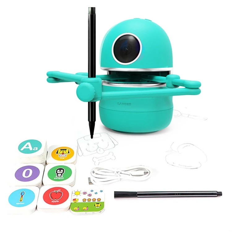 With Corporation Drawing Robot Quincy LZ001 Plastic USB rechargeable Blue  New