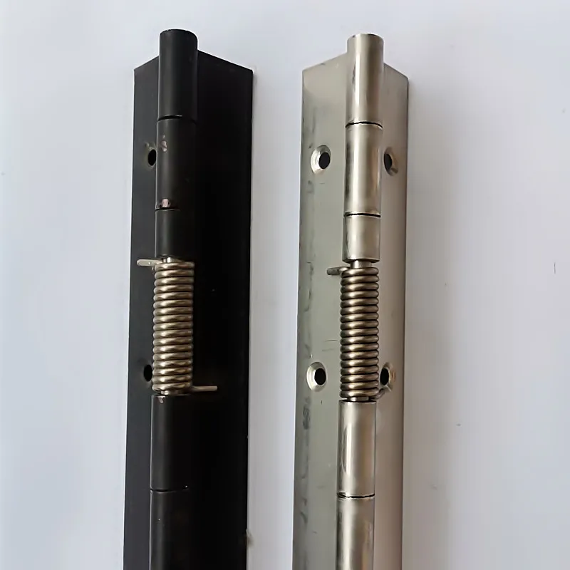 Kit 4 Dobradiças Piano 15cm - Aço Inox Preto