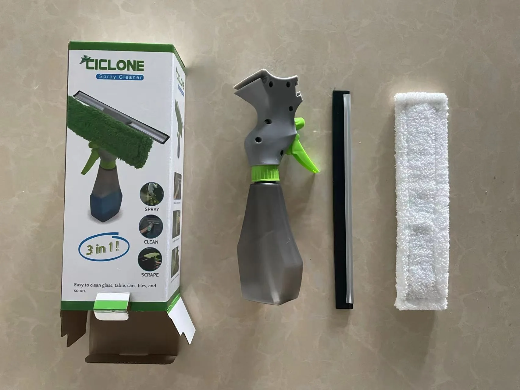 3 в 1 скребок для мытья окон из