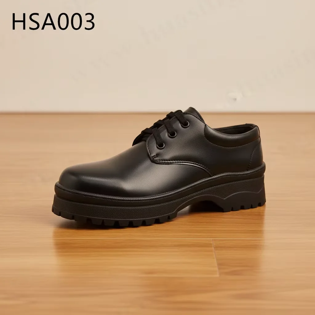 ZYF,formal Event Size 27-47 Available Student Dress Shoes School-friendly Lace up Style No Blisters Child Uniform Shoes HSA003