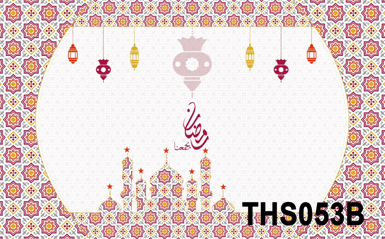 Muslim Ramadan Designs Printed PVC Tablecloth