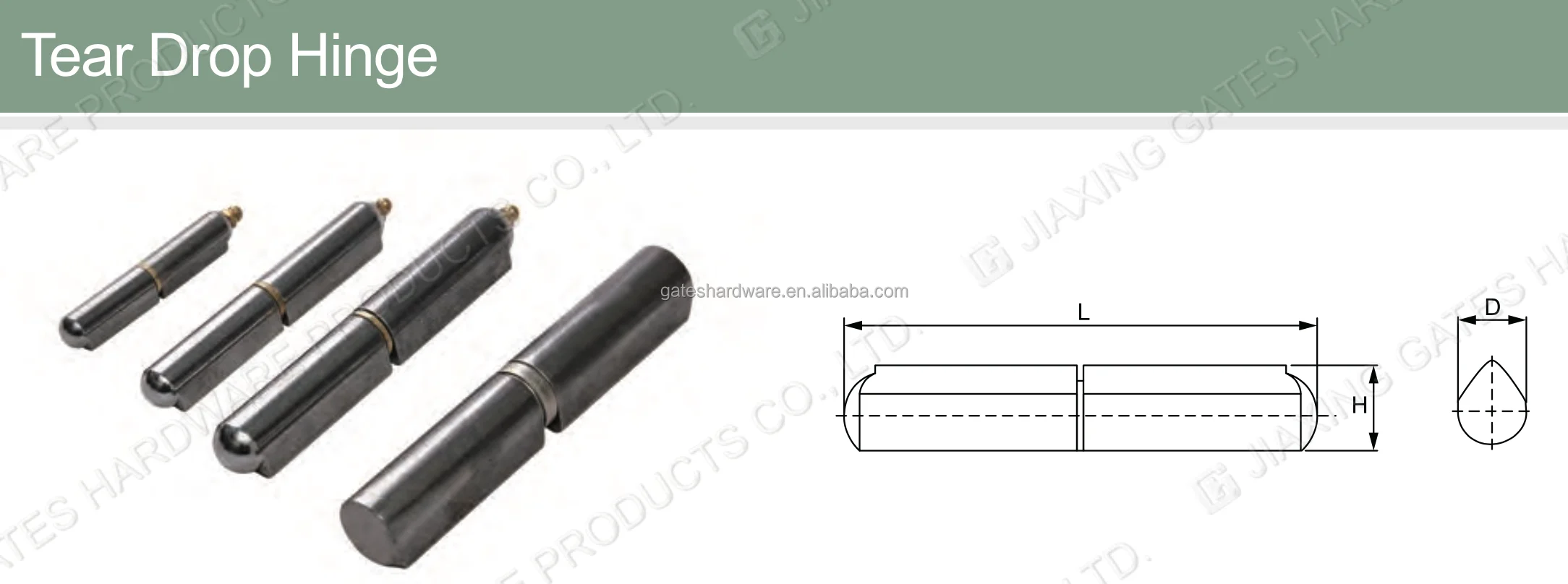 Teardrop Welding Hinge Water Drop Welding Hinge With Ball Bearing Or
