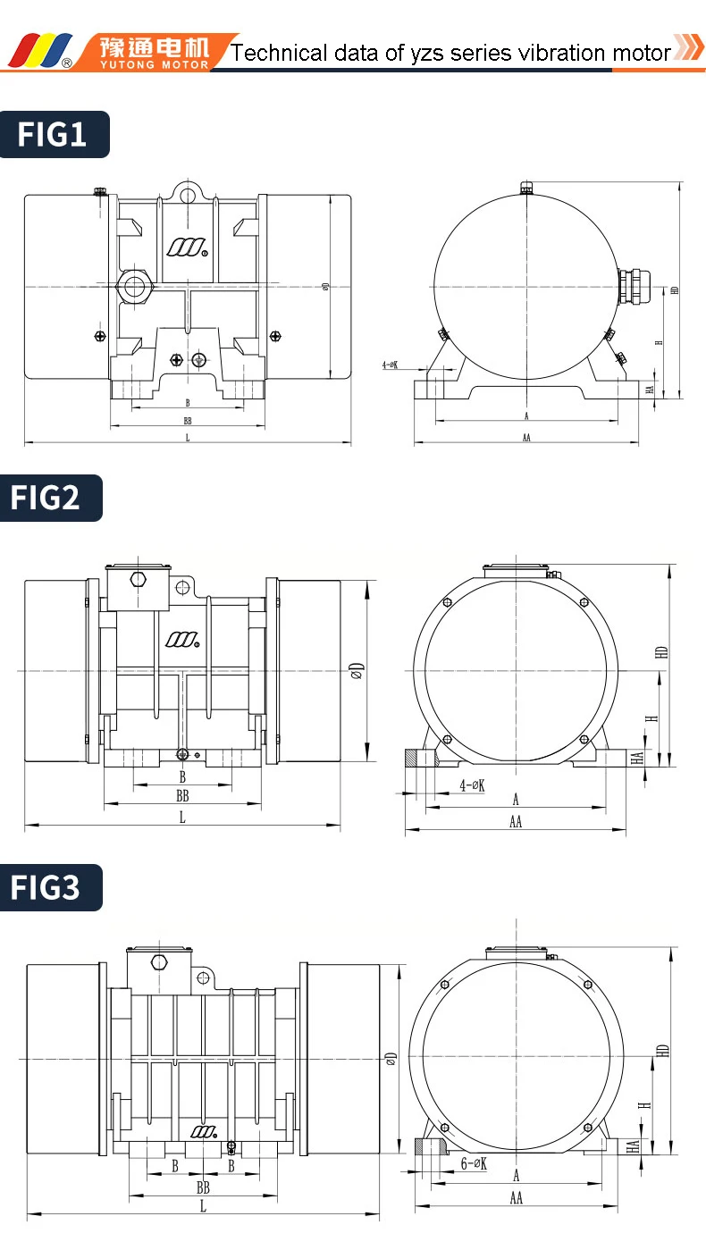 YZS serie ac electric motor best price buy vibration motor