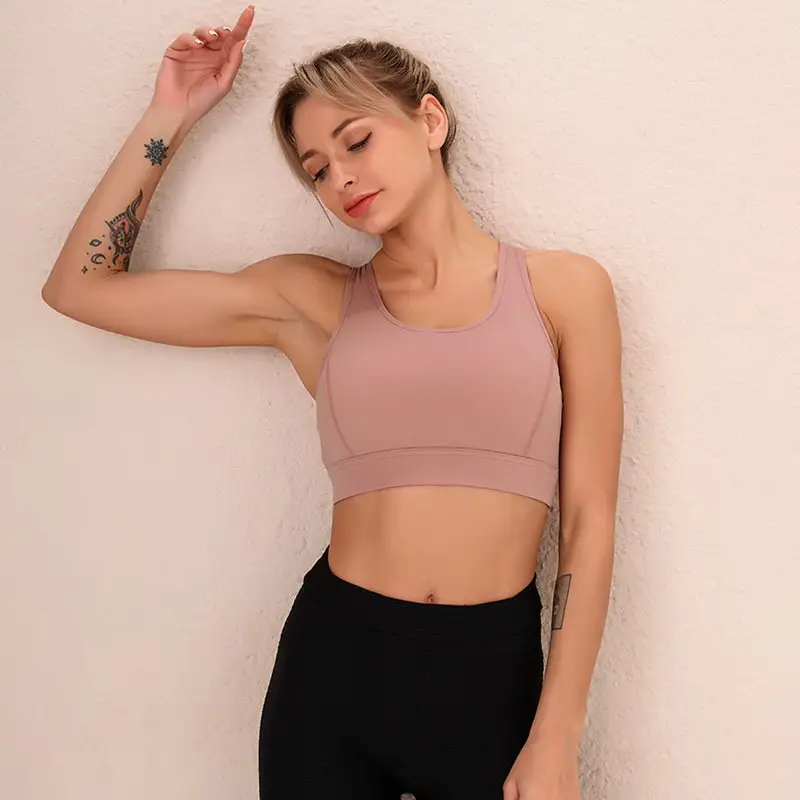 高强度运动内衣女防震集合跑步定型瑜伽背心胸罩防下垂健身胸罩