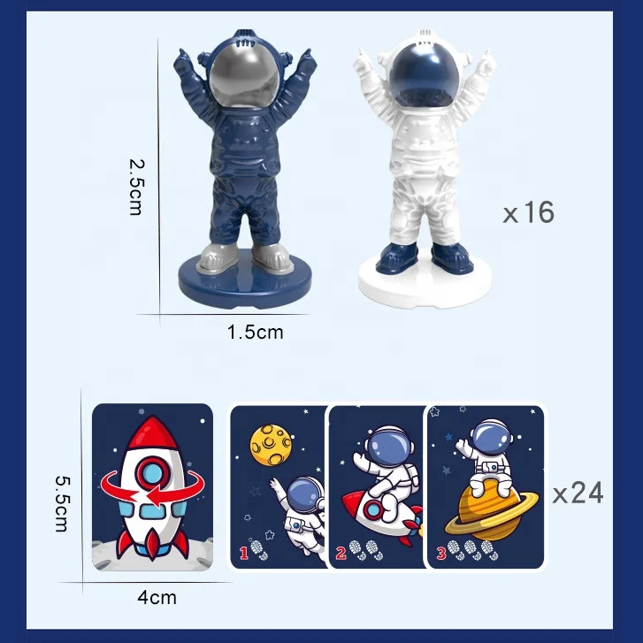 Funny Astronaut Checkers Chess Trap Board Game Toy Competitive Trap Interactive Educational Toys Plastic Table Desktop Game