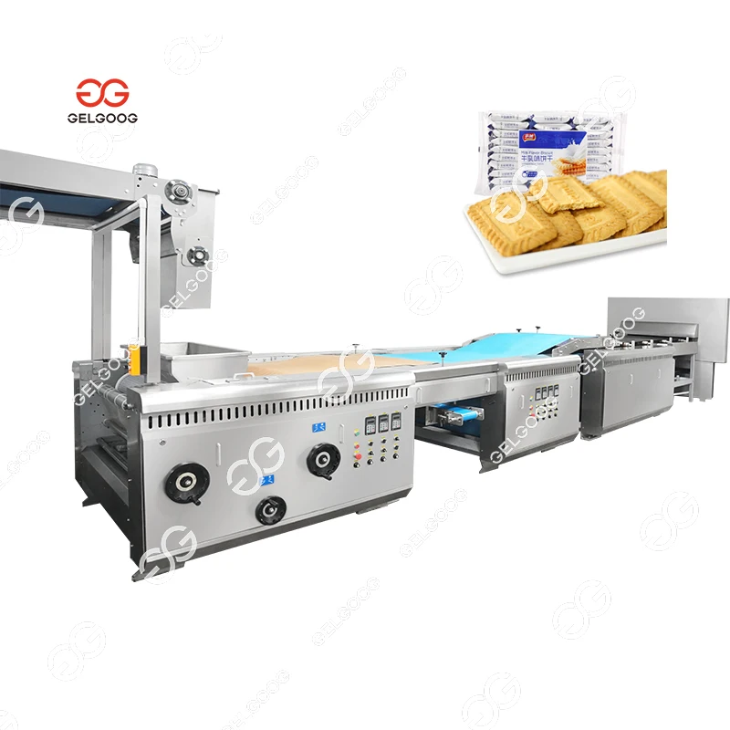 Gelgoog China Bakery Electric Oven Plasm Biscuit Making Machine Rectangular Almond Biscuit Forming Machine