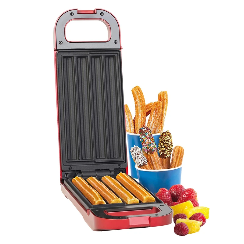 Small Kitchen Appliances Churro Maker Freshly Bake 4 Churros at Once With No Oil Spanish Churros Waffle Maker