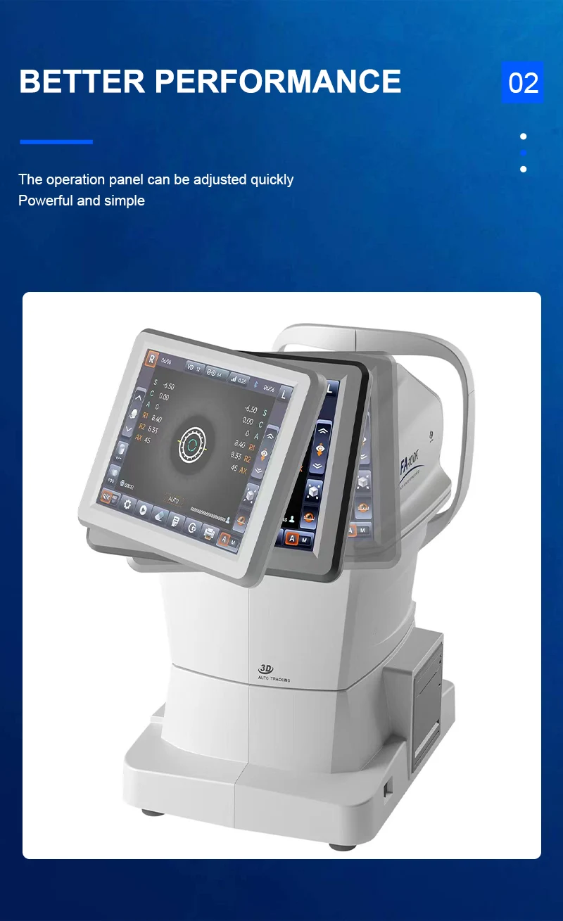 9 Inch Color Auto Refractometer with Keratometer FA-100K