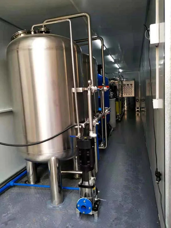 Container Ro Filter Containerized RO Purification System 200m3/day - Mobile Water Treatment ...