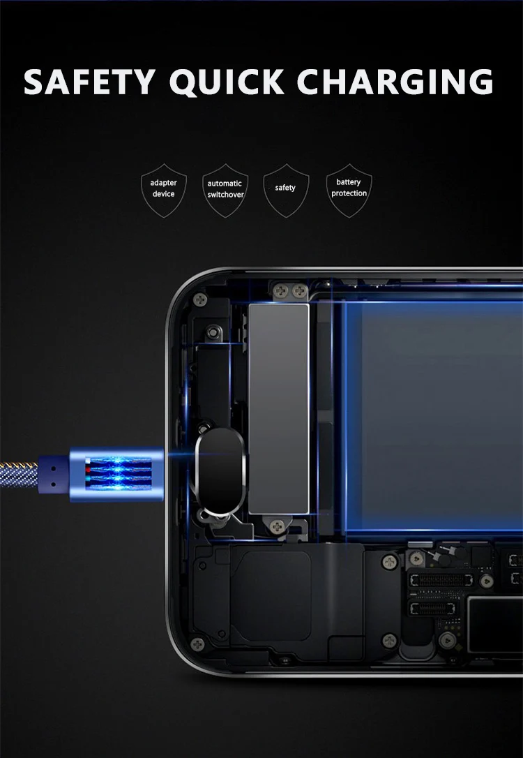 Wholesale 1m 2m Denim USB Cable Fast Charging Cable For Iphone Micro Type C - ANKUX.COM