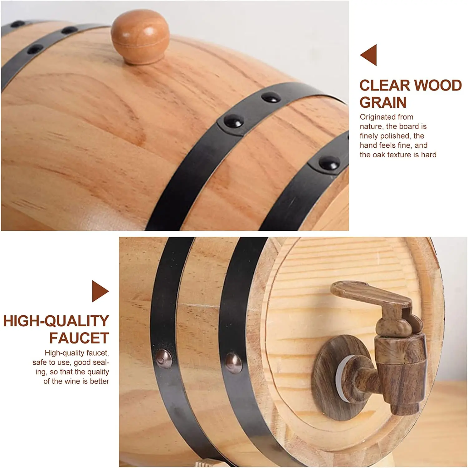 Handmade Oak Aging Bucket with Bracket Plug and Leading Family Parties ...