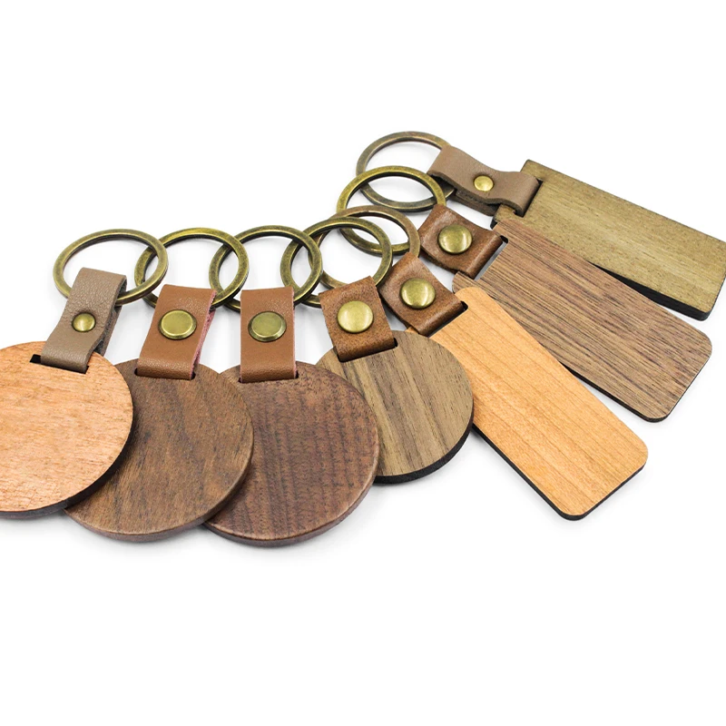 Keyring Engraved Custom Shape Plain Houten Sleutelhanger Wooden Key Chain Surfboard Blank Wood Keychain
