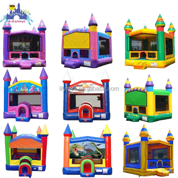Animal jumper bouncer bouncy jump castle inflatable commercial bounce house for kid party combo with water slide pvc moon air