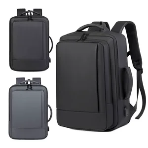 Sleek Professional Laptop Backpack 15.6 Inch Waterproof USB Charging Port Shockproof Design Large Capacity Business Travel Bag