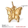 Pj453g double-sided solid gold pendant