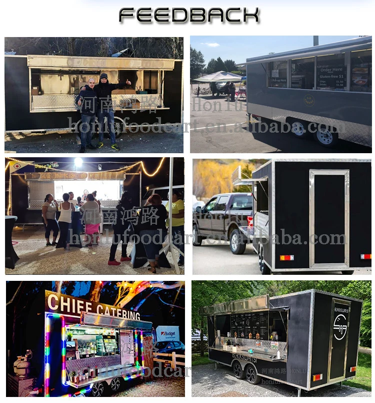 Mobile Bakery Fast Food Truck Ice Cream Remorque Food Cart Trailer Used