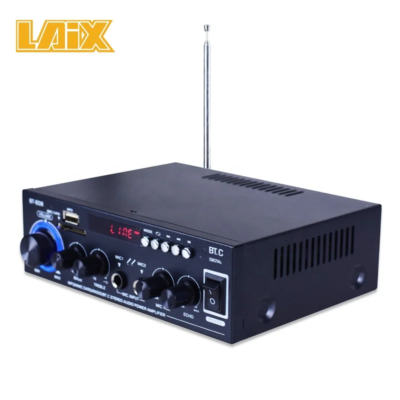 Hifi Mini Blue--tooth Amplifier for Mp3 Player with 110V and 220V  Audio Stereo Power Blue--tooth Support 12V Car Amplifier
