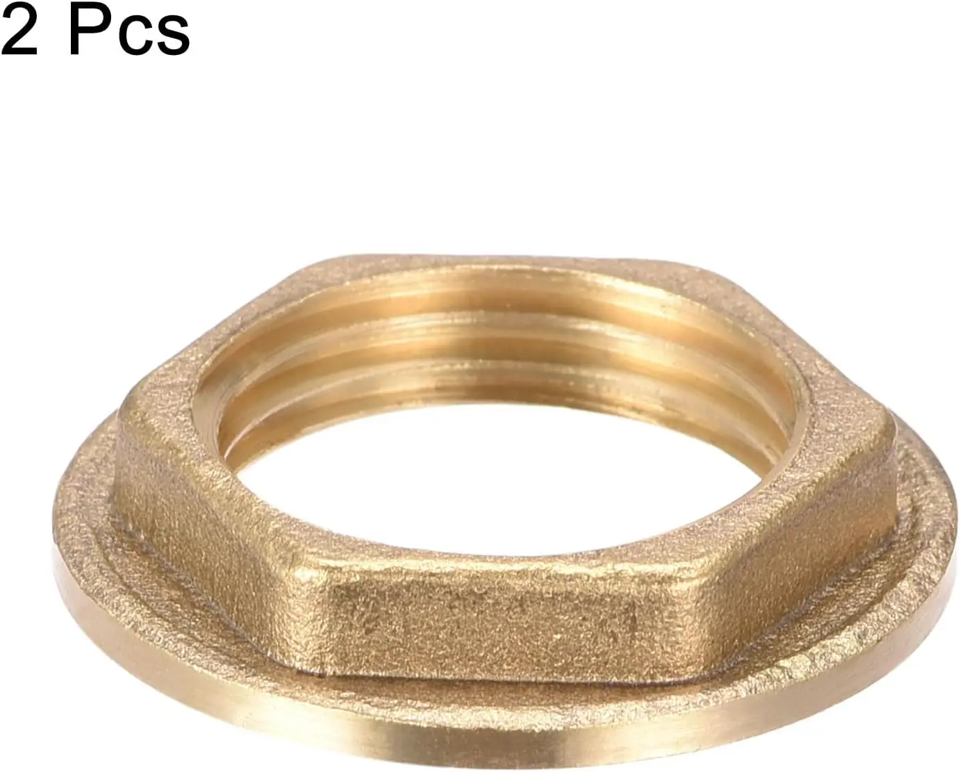 G1/2 Lock Nut with Flange Hex Brass Female Locknut for Plumbing