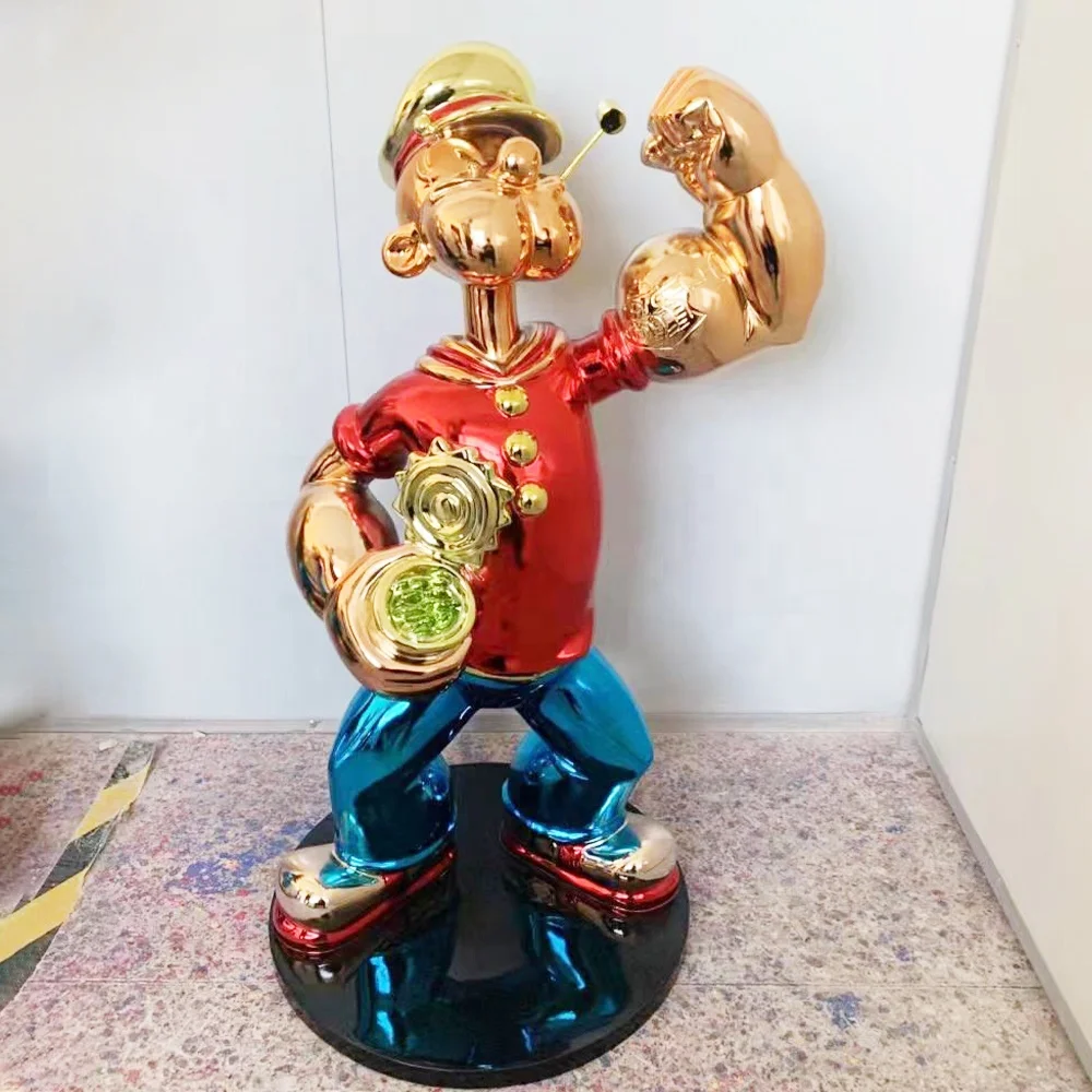 POPEYE LE MARIN Figurine En Resine Collection KFS 2004 20,5