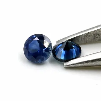 Hot Sale of natural blue sapphire small size round cutting natural and loose gemstone blue sapphire stone gemstones sapphire