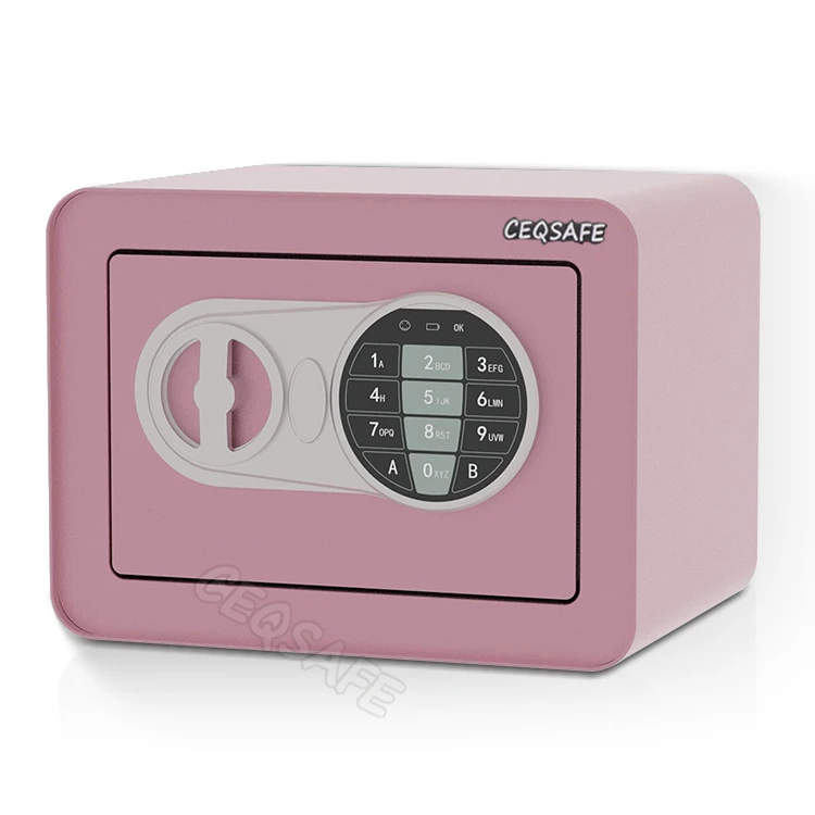 CEQSAFE Metal Hotel Mini Safe Box Security Digital Safe Lock Box