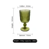 XR625 Green sword flower wine glass goblet