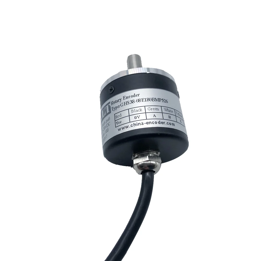 38mm outer size optical solid shaft incremental rotary encoder CALT GHS38