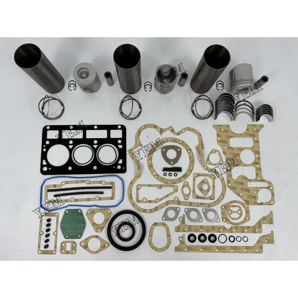 Overhaul Kit With Bearings Cylinder Piston Ring Liner Gasket Set Fit for Perkins 903.27 Machinery Diesel Engine Parts