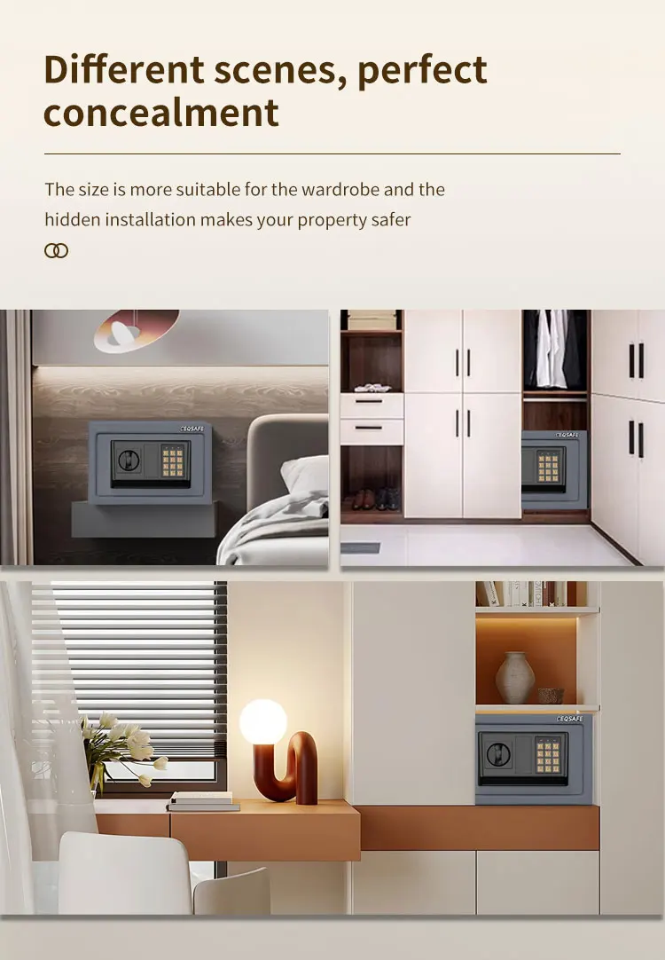 CEQSAFE Home Metal Steel Electronic Digital Security Combination Lock Kid Mini Safe supplier