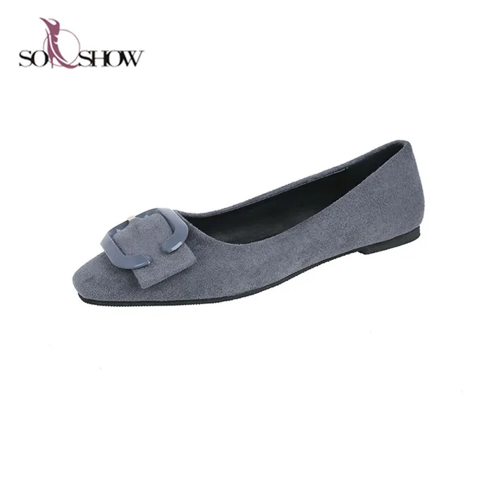 2022 new fashion upper suede flats| Alibaba.com