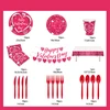 ชุดสีชมพู 9 ชิ้น (ถุง OPP)