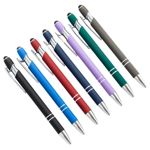 P5006 Custom 2-in-1 Metal Aluminum Ballpoint Pen Sell Well for Office & School Use Promotional Touch Screen Ballpen