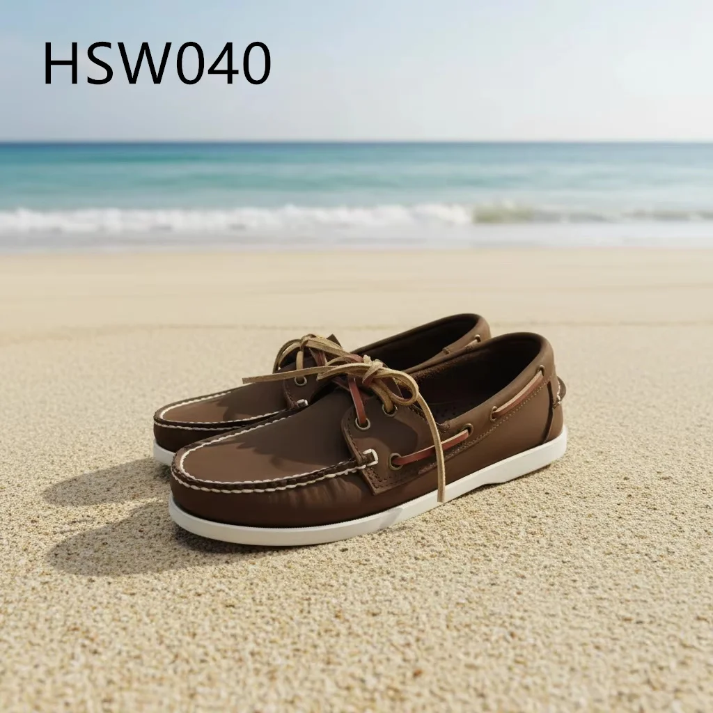 ZYF, daglige gangsko med breddejustering, fuld læder fritidsdekkosko, autentiske originale snøresko, håndlavede lazy shoes HSW040