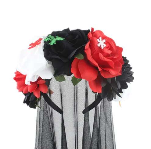 Halloween gifts flower skull headbands for Halloween party.png
