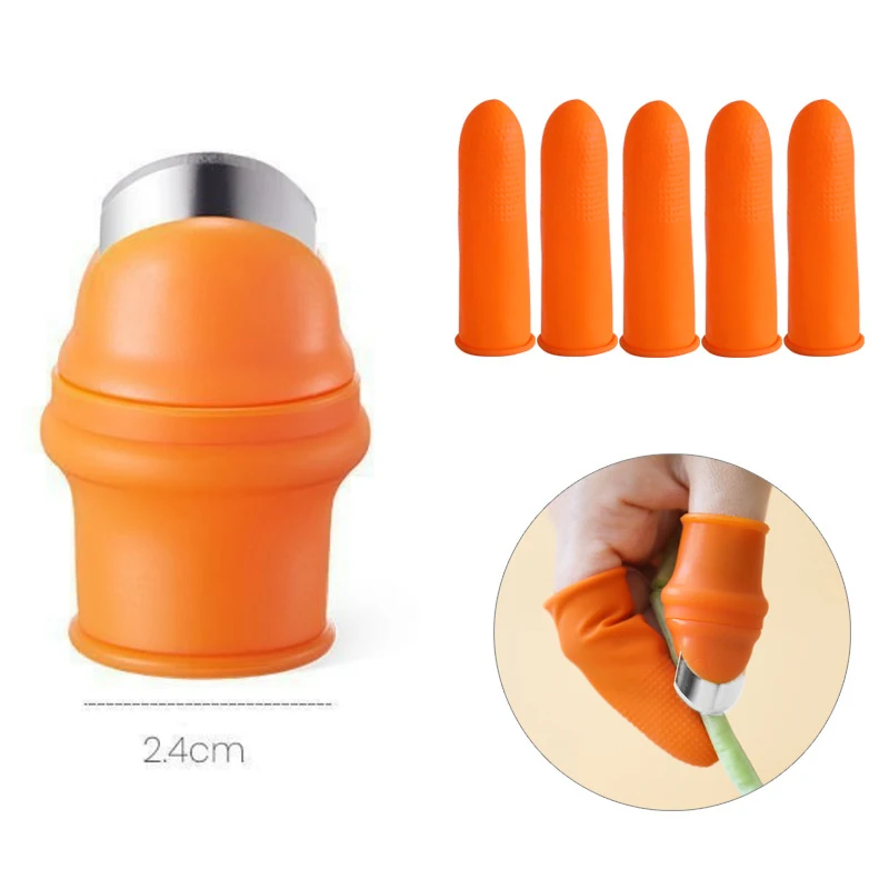 Garden Silicone Kitchen Wares Thumb Knife Professional Picking Cutting Vegetables Fruit Finger Protector