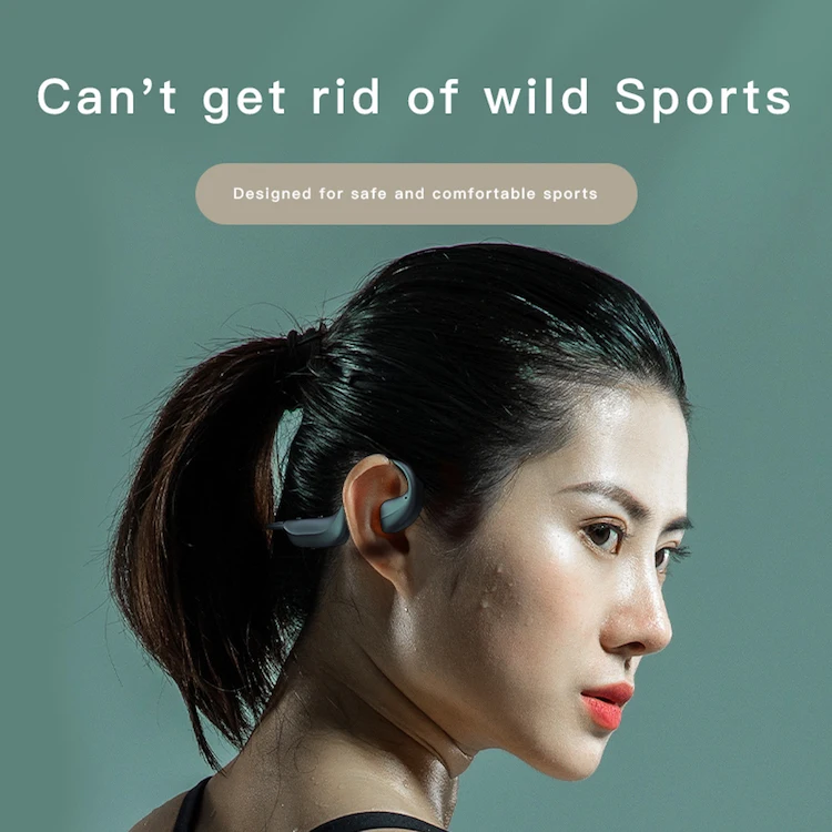 TWS Bone Conduction Earbuds G100 Wireless Earphone Sports Outdoor Stereo waterproof headphone