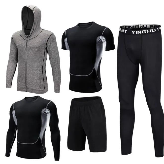 Men's Gym Training Fitness Sportswear Athletic Workout Suits Running Jogging Clothing